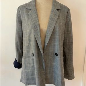 VICI Chic Oversized Houndstooth Blazer
